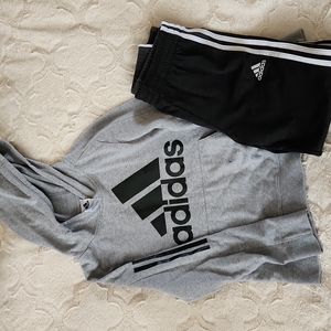 Boys Adidas BOGO hoodie and pants